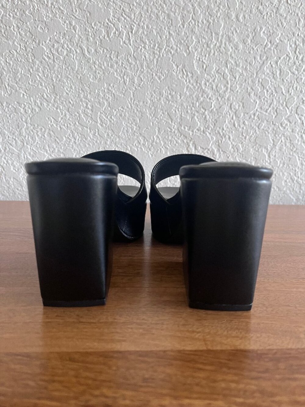 2 PAIRS!! Nine West Ivory & Black Oklee Platform Slide Heeled Mule Sandals 5.5 - Picture 11 of 14